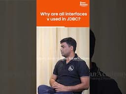 Why are all interfaces used in JDBC?