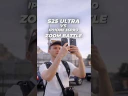 S25 Ultra vs iPhone 16Pro - Maximum Zoom Camera Comparison Test!