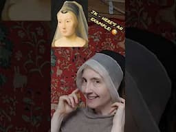 PUTTING ON A SEXY MEDIEVAL HAT - THE NOT-A-HENNIN VEIL EXPERIMENT!