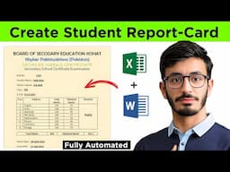 How to Create Student Report Card Fully Automatic in Excel!
