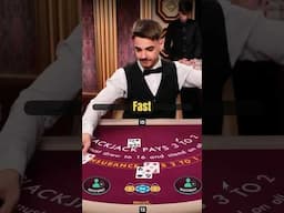 This dealer is sonic fast on blackjack