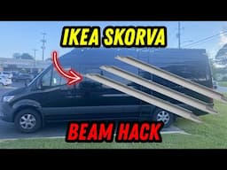 IKEA Skorva Bed Beam Van Bed Hack For L TRACK (No Welding NEEDED!)
