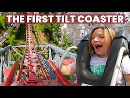 Our First Time on Gravity Max, the Worlds FIRST Tilt Coaster!