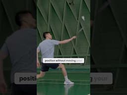 21 seconds to learn the late backhand in badminton #badminton #basicfeather