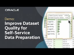 How to Improve Dataset Quality in Oracle Fusion Data Intelligence: Demo