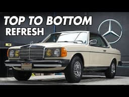 Diesel Coupé Deep-Clean: Reviving a Mercedes-Benz 300CD with Dry Ice & Lasers