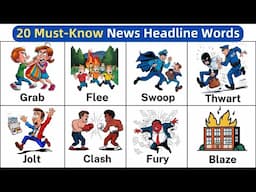 20 News Headline Words for Beginners | Learn English Vocabulary with Pictures