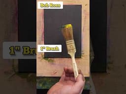 Bob Ross double loaded 1 inch brush EPIC tree #bobross #shortsart #howtopaint