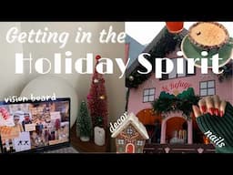 Getting in the Holiday Spirit | Montreal Christmas market + decor + holiday drinks + vision board