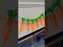 DIY carrot paper garland for Easter | Easter paper decoration ideas