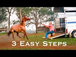 How to Teach a Horse to Load!  (THIS METHOD WORKS)