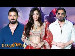 Suniel Shetty,Akanksha Sharma,Sooraj Pancholi Arrives At Kesari Veer Trailer Launch