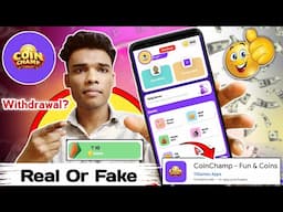 Coin champ app withdrawal | Coin champ app real or fake | Review | Coin champ fun & coins