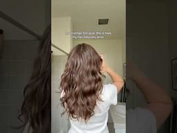 Embracing my natural hair texture #hairjourney #wavyhair #hairhealth