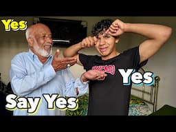 Saying Yes To Dada Abu For 24 Hours🤣Aj Main Phas Gaya😭