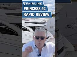Princess 52 - Shaft Drive! #fairline #boating