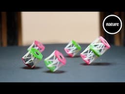 Metamaterial origami robots