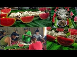 Boodle Fight Sa Probinsya | Pag Luluto Ng Gulay Na Langka Pritong isda At Ginataang Tinapa | Binatan