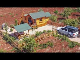 My Quiet Life in a Wooden House with My Dog - Heavy Rain in Wooden House