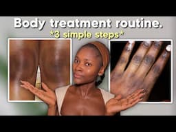 How to get rid of body pigmentation using only 3 products | Simple body routine for even skin