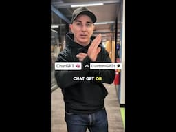 ChatGPT or CustomGPTs?  Ill give you the rundown on which one you should be using.   #AI #Ch #shorts