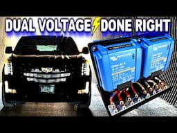 Dual Voltage Finally Done Right! Cadillac Escalade 14,000 watt sound system (4 Victron Step Downs)