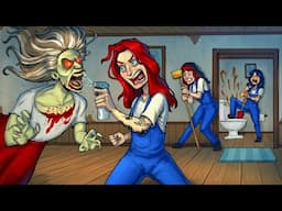 WOMEN CLEAN HAUNTED HOUSES