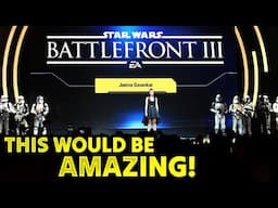 What the Star Wars Battlefront 3 Reveal Could Actually Look Like!