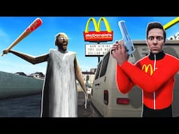 Hiding from GRANNY in McDonald's - Bonelab VR Mods