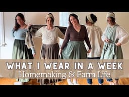 Thrifted & Handmade Spring Wardrobe /  What I Wear in a Week - GRWM