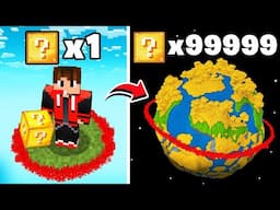 Minecraft, But Lucky Blocks = World Size!