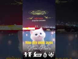 Xem lại màn trình diễn drone trên bầu trời Saigon dịp lễ 30/04/2025 #shorts