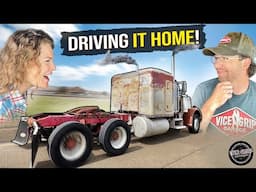 First HIGHWAY DRIVE in 20+ years, 359 Peterbilt!