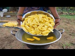 Jackfruit Oil Fry | How to Make Jackfruit Balls | Sweet Recipe in Village | Side Dish Recipes