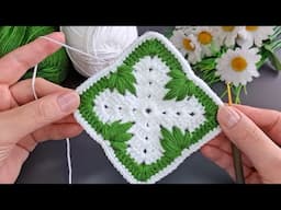 Wow, İt's Gorgeous. 🧶Easy Crocheted Knitted Blanket Motif Making.🧶#crochet#knittig #handmade#flower