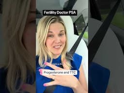 Progesterone should not be taken every day if you are trying to conceive