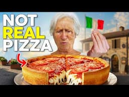 86 yr old Italian Grandma tries American Pizza for the First Time