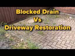 Blocked Drain Disaster? Watch This Insane Driveway Transformation! 😱✨oddly satisfying