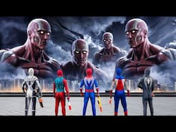 What If 5 SPIDER MAN Live In 1 House...?? || SPIDER-MAN Vs Titan Full Story (Funny Live Action)