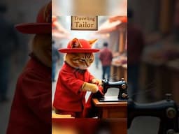 Kucing orange jadi penjahit minta makan sate #ai #shortsviral #funnycats #trendingshorts