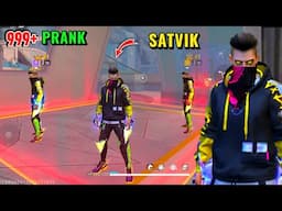 New SATVIK Prank 🤡 लेकिन Ye Kya हुआ 😱 No Internet Prank 😈 Garena Free Fire 🔥 Y GAMING