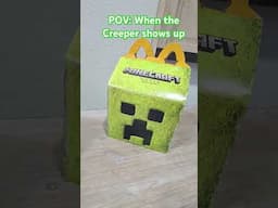 POV: When the creeper shows up #minecraft #mcdonalds #anxiety #creeper #minecraftmovie