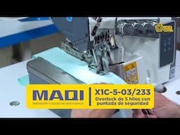 Conoce la overlock 5 hilos- MAQI con motor directo X1C-5