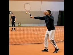 Perfectly Timed Tennis Volleys: Redirecting, Not Swinging