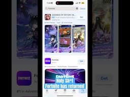 #fortnite has returned after 5 years! #epicgames and #apple together again