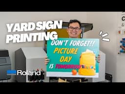 Printing a Yard Sign with Roland DG's MO-240 UV Flatbed Printer