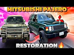 Mitsubishi Pajero Restored From Scrap | Prado Engine 5vz & Pearl Green Painted | In Pakistan