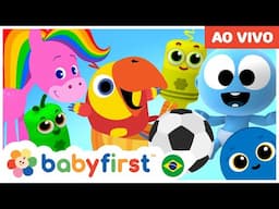 Desenhos Educativos | Aprenda cores e formas | primeiras palavras com Larry | Primeira Universidade