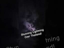 Beautiful lightning lights up Thailand’s night sky. #Thailand #Lightning