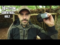 Camping with 18+ Item Survival Belt: A Solo Bushcraft Overnight - Is it any good?
